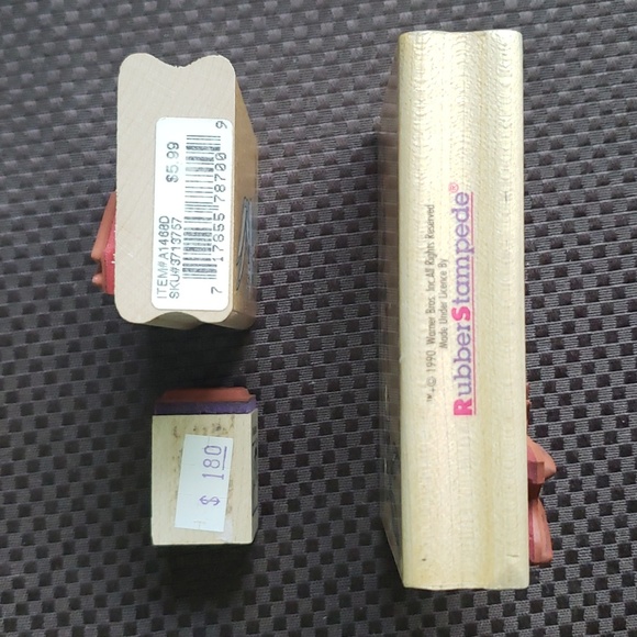 3 Looney Tunes Bugs Bunny Wood Mounted Rubber Stamps, Warner Brothers - Picture 6 of 8